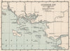 SEVEN YEARS WAR. Quiberon bay and its approaches 1759. SMALL 1907 old map