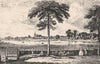 CHELSEA. A view of the River Thames from Chelsea. SMALL 1900 old antique print