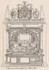 CHELSEA. Monument of Lord & Lady Dacres. Chelsea Old Church. SMALL 1900 print