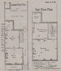 CHELSEA. Carlyle's House, 24 Cheyne Row. Ground floor plan; 1st. SMALL 1900 map