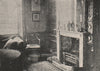 CHELSEA. Carlyle's House, 24 Cheyne Row The Dining room (1881) . SMALL 1900