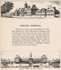 CHELSEA. North & south fronts of Chelsea Royal Hospital. SMALL 1900 old print