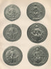 ROYAL FRENCH SEALS 1328-1422. Philip III IV VI Charles V VI Louis X 1907 print