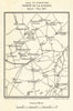 WW1 WESTERN FRONT.Area of operations north of La Bassée,March-May 1915 1928 map