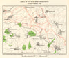 WW1 WESTERN FRONT. Combles Martinpuich 4th Army operations 15 Sept 1916 1928 map