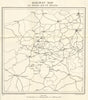 WW1 WESTERN FRONT. Railway Map, north east France & south west Belgium 1931