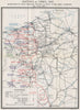 WW1 WESTERN FRONT. Battles of Ypres July 1917. RNAS & RFC Squadrons 1934 map