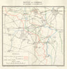 WW1 WESTERN FRONT. Battle of Cambrai, 20 Nov-7 Dec 1917. Trenches 1934 old map