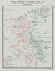 WW1 German Somme Offensive. British German aircraft units 21 March 1918 1934 map