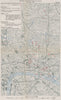 FIRST WORLD WAR.Daylight Aeroplane attack on London,7th July 1917.Bombs 1935 map
