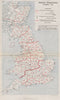 FIRST WORLD WAR. United Kingdom Warning Organization, November 1918 1935 map
