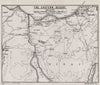 FIRST WORLD WAR. The Eastern Desert. Egypt 1935 old vintage map plan chart