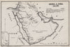 ARAB REVOLT 1916.tribal & chieftain names.Turkish troop positions.WW1 1935 map
