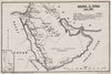 ARAB REVOLT 1916.tribal & chieftain names.Turkish troop positions.WW1 1935 map