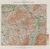 FIRST WORLD WAR. Area of bombing by the Independent Air Force, 1918 1937 map