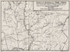 FIRST WORLD WAR. Operations in Trans-Jordan 1918. Chaytor 1937 old antique map