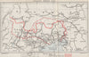 FIRST WORLD WAR. Italian Front, 1917-1918. Battle lines. Italy 1937 old map