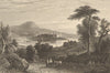 SCOTLAND. Linlithgow Palace 1885 old antique vintage print picture