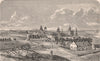 OLD ABERDEEN. View in 1693 from Slezer's Theatrum Scotice. Scotland 1885 print