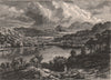 INVERNESS-SHIRE. Loch Arkaig. Scotland 1885 old antique vintage print picture