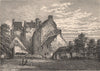 NAIRNSHIRE. Dalcross Castle. Scotland 1885 old antique vintage print picture