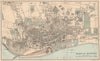 DUNDEE. Antique town plan. Scotland. BARTHOLOMEW 1885 old map chart