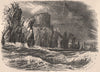 SUTHERLANDSHIRE. Cape Wrath. Scotland 1885 old antique vintage print picture
