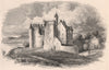 SUTHERLANDSHIRE. Old Dunrobin Castle. Scotland 1885 antique print picture