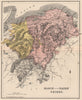 SCOTLAND. Elgin Shire (County of Moray) & Nairn Shire. County map. LIZARS 1885