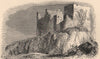 ARGYLESHIRE. Duart Castle, Mull. Scotland 1885 old antique print picture