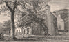 ABERDEENSHIRE. Frendraught house & castle ruins. Scotland 1885 old print