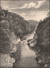 SCOTLAND. Pass of Killiecrankie 1885 old antique vintage print picture
