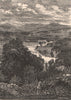 PERTHSHIRE. Glen Tilt. Scotland 1885 old antique vintage print picture