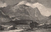 ARGYLESHIRE. Glencoe. Scotland 1885 old antique vintage print picture