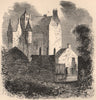 PERTHSHIRE. Grandtully Castle. Scotland 1885 old antique vintage print picture