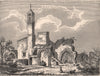 BERWICKSHIRE. Coldingham Priory, prior to restoration of 1854. Scotland 1885