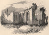 INVERNESS-SHIRE. Beauly Priory. Scotland 1885 old antique print picture