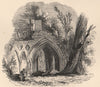 PERTHSHIRE. Inchmahome Priory, Lake of Monteith. Scotland 1885 old print
