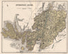 INVERNESS-SHIRE. Antique county map. Isle of Skye. Scotland. LIZARS 1885
