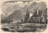 ARGYLESHIRE. Kilchurn Castle. Scotland 1885 old antique vintage print picture