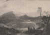 SCOTLAND. River Tay & Kinnoul Hill &c. from East of Craigie 1885 old print