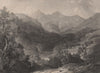 SCOTLAND. Scene on the Tummel 1885 old antique vintage print picture