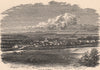 AYRSHIRE. Mauchline. Scotland 1885 old antique vintage print picture