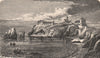 KINCARDINESHIRE. Dunottar Castle, in the 17th century. Scotland 1885 old print