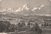 PERTH. Town view in the 17th century. Scotland 1885 old antique print picture