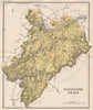 ROXBURGHSHIRE. Antique county map. Scotland. LIZARS 1885 old chart