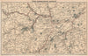 SCOTLAND. Tweed manufacturing districts. Wool Textiles. Selkirk Melrose 1885 map