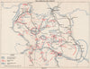 SERBIA. First Axis Offensive. Belgrade November 1941. Republic of Užice 1957 map