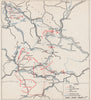 BOSNIA HERZEGOVINA. Second Axis offensive January 1942. Tuzla Sarajevo 1957 map