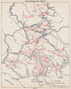 OPERATION TRIO. 3rd Axis offensive, 1942. Bosnia Montenegro Sandzak 1957 map